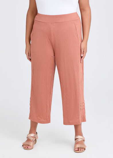 Plus Size Button Detail Kiss Crush Pant