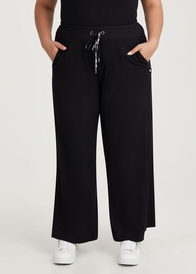 Plus Size Textured Wide Leg Pant