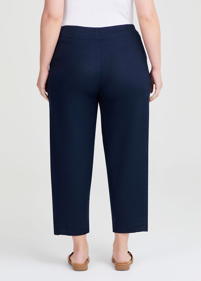 Petite Stretch Linen Esme Pant, , hi-res