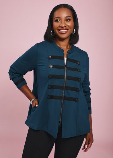 Plus Size Bamboo Ponte Major Jacket