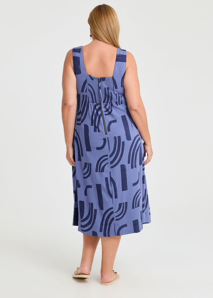 Pintuck Natural Pinafore Dress, , hi-res