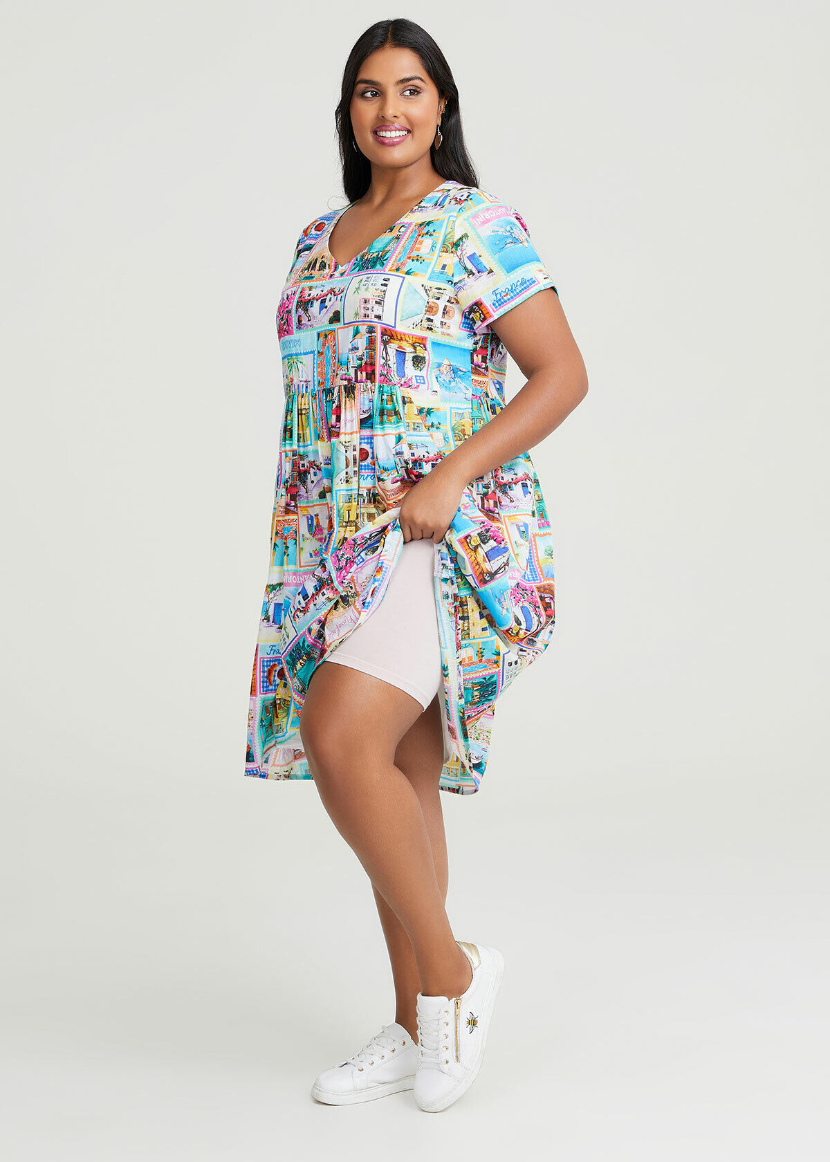 Plus size cotton summer dresses hot sale