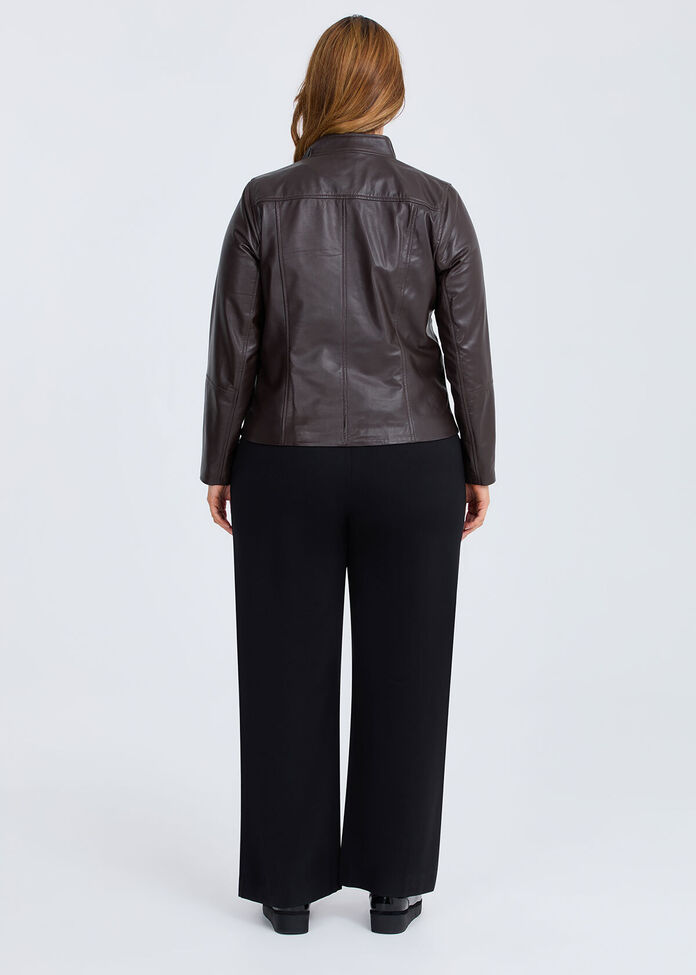 Leather Lottie Panel Jacket, , hi-res