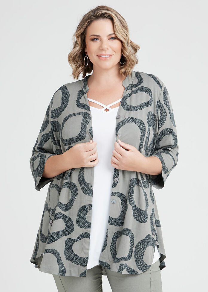 Piia Natural Peplum Shirt, , hi-res