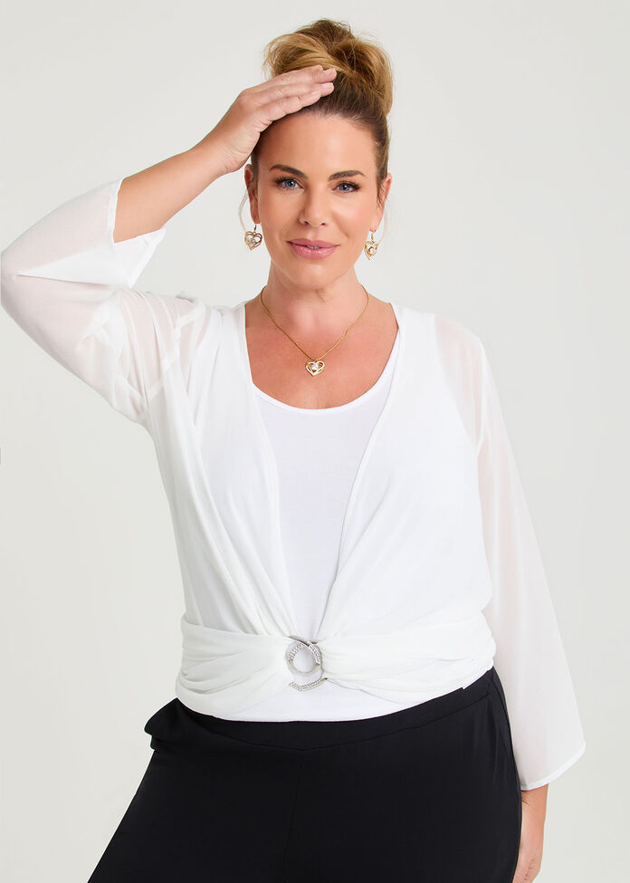 Tango Tie Shrug Top, , hi-res