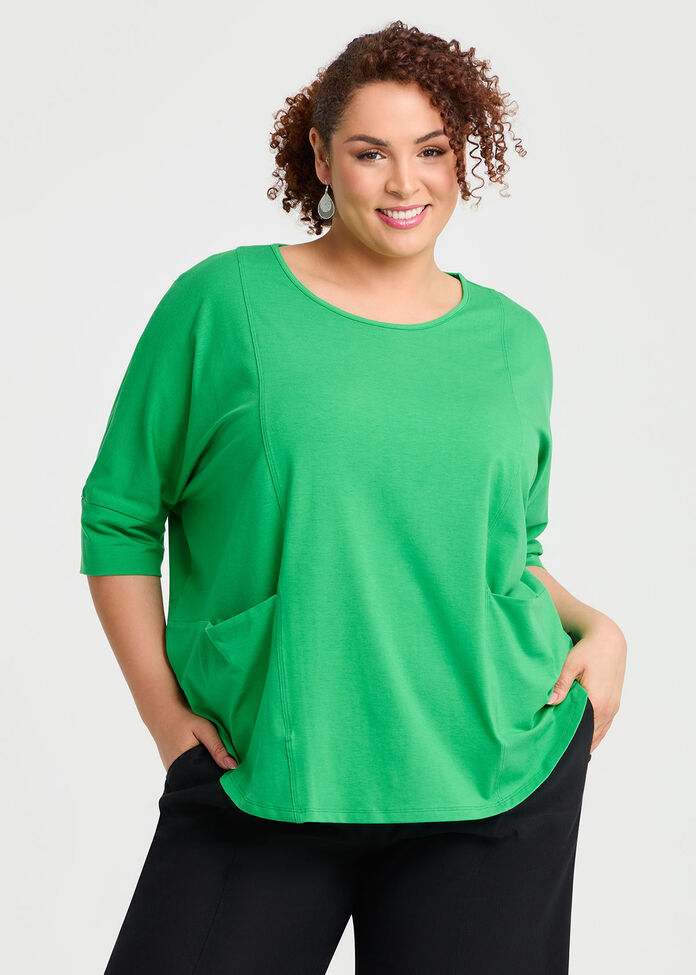 Pima Cotton Traveller Top, , hi-res