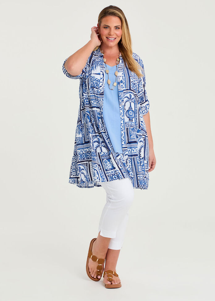 Natural Athena Tile Tunic, , hi-res