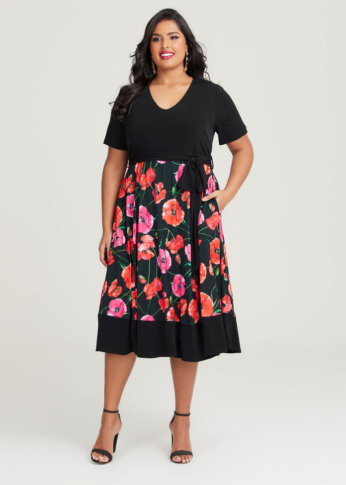 Shop Plus Size Milli Tulle Floral Dress in Multi | Taking Shape AU