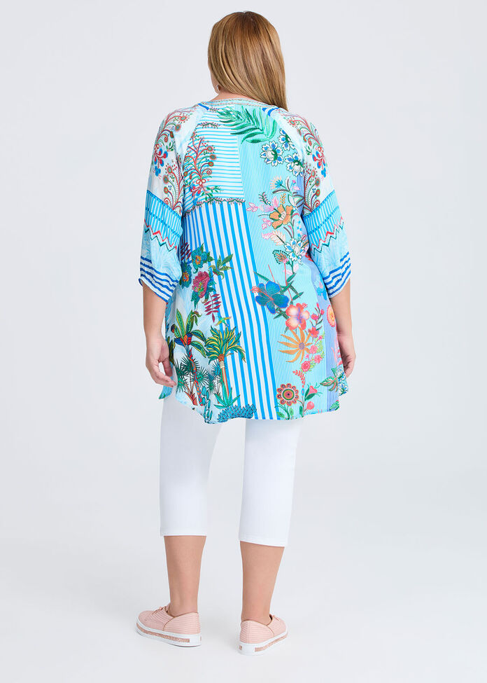 Natural Oasis Stripe Tunic, , hi-res