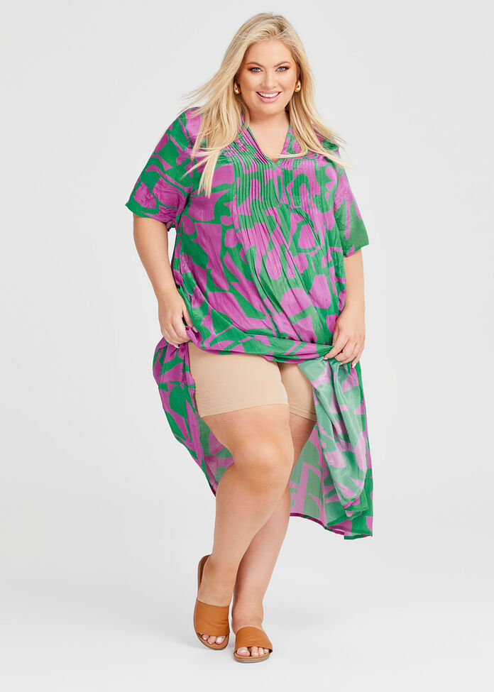 Short Sleeve Midi Dress/Plus main image 1
