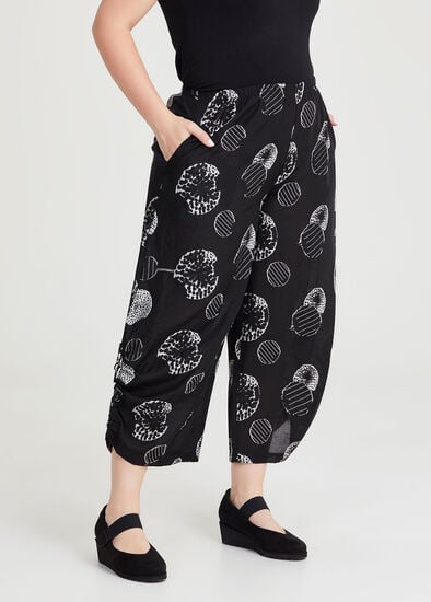 Plus Size Aladdin Jacquard Spot Pant