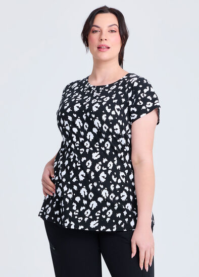 Plus Size Cotton Active Graphic T-shirt