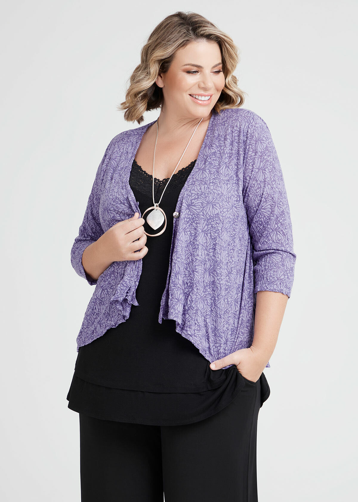 Plus size swing cardigan clearance