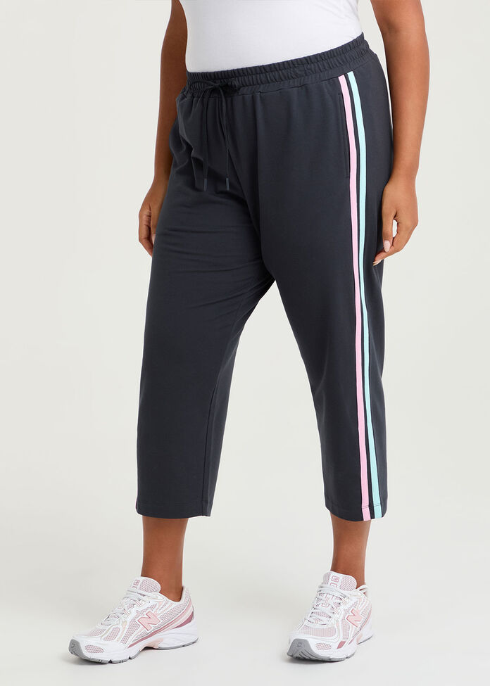 Cotton Contrast Bind Jogger, , hi-res