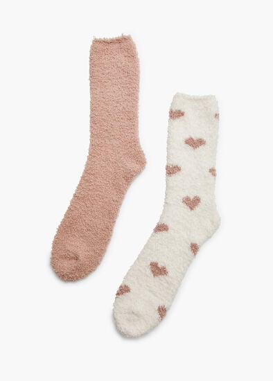 2 Pack Fluffy Bed Socks