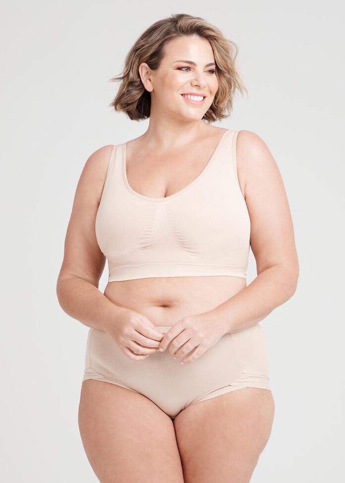 Bamboo Seamless Bra, , hi-res