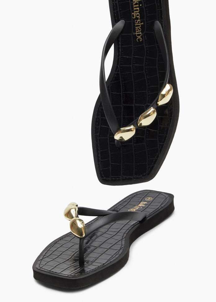 Trim Detail Flip Flop, , hi-res