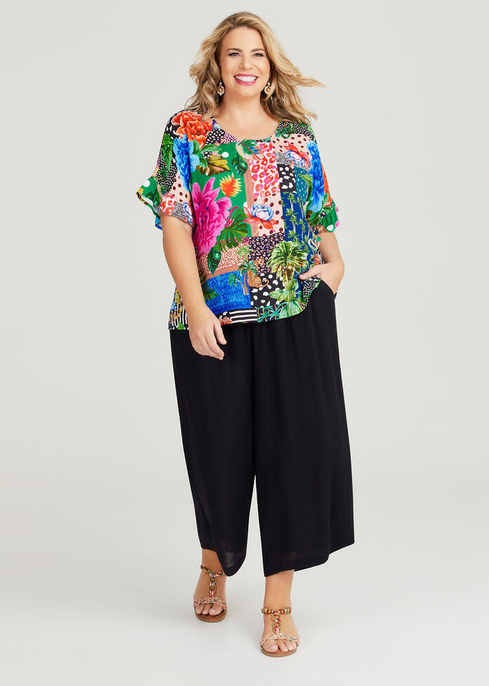 Shop Plus Size Natural Bahia Cabana Top, Multi Taking Shape AU