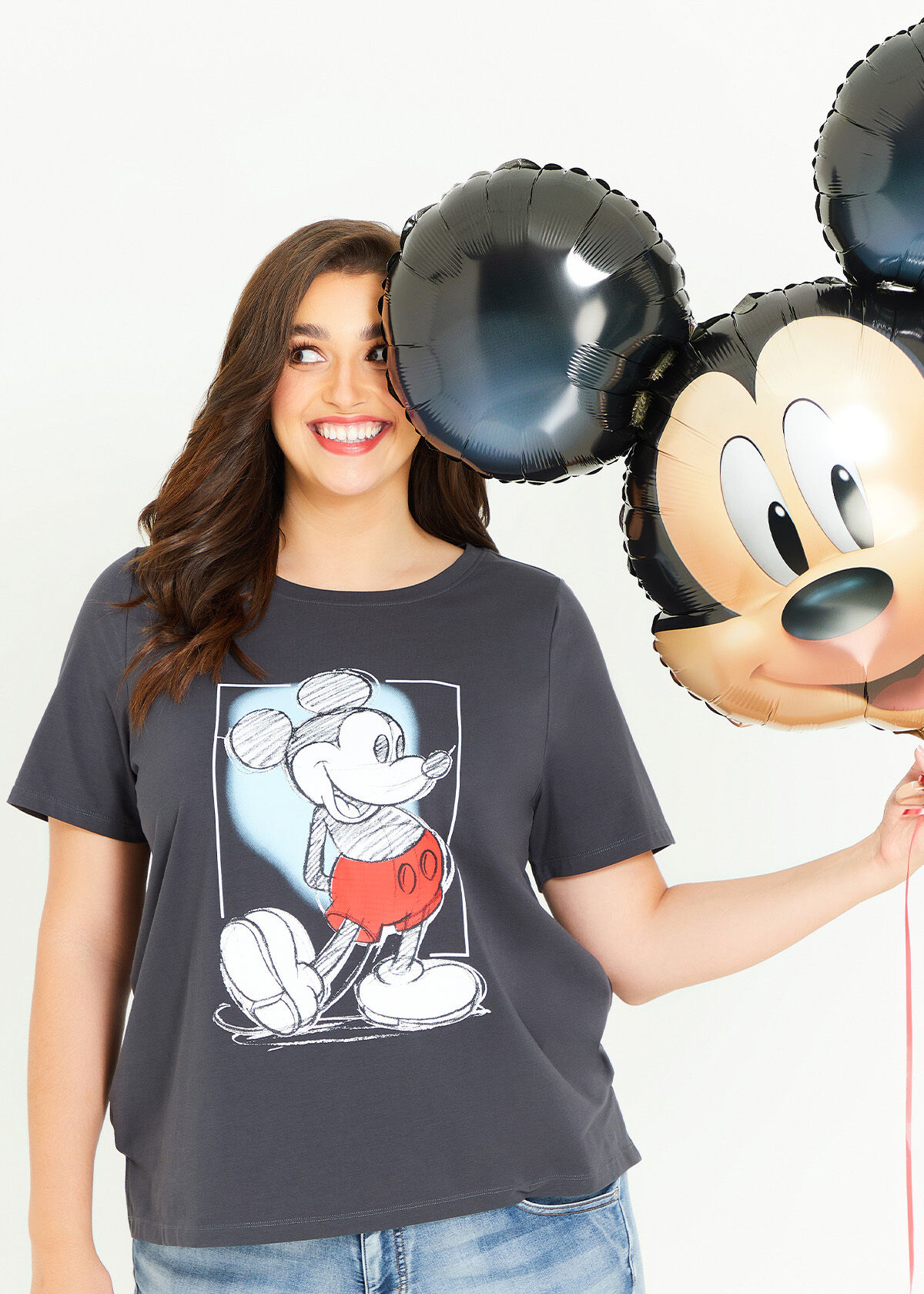 Plus size mickey mouse t hotsell shirt