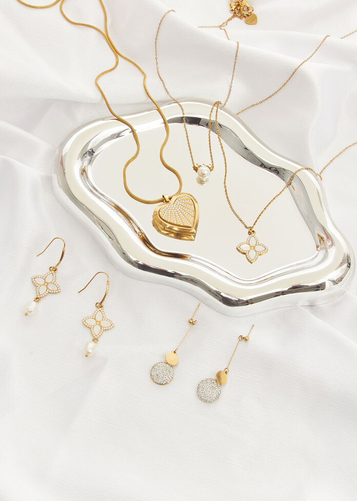 Gold Clover Multi Wear Necklace, , hi-res