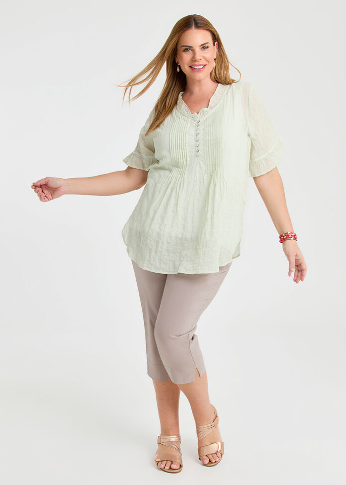 Expose Split Hem Crop Pant, , hi-res