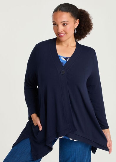 Plus Size Natural Wiseguy Rory Cardigan
