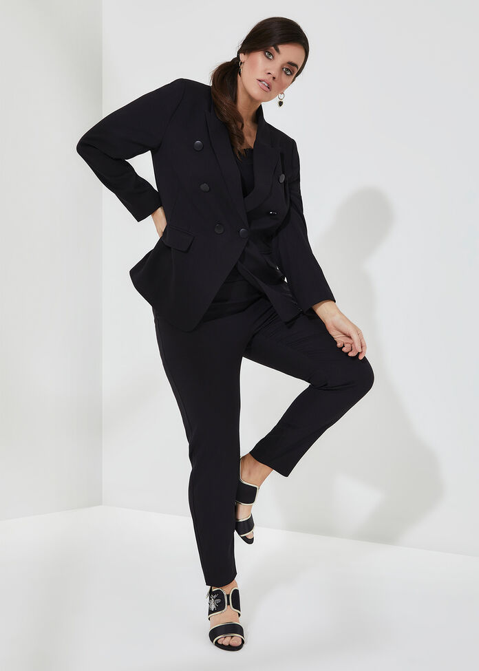 Shop Plus Size Ebony Slim Leg Suit Pant in Black | Sizes 12-30 | Taking ...