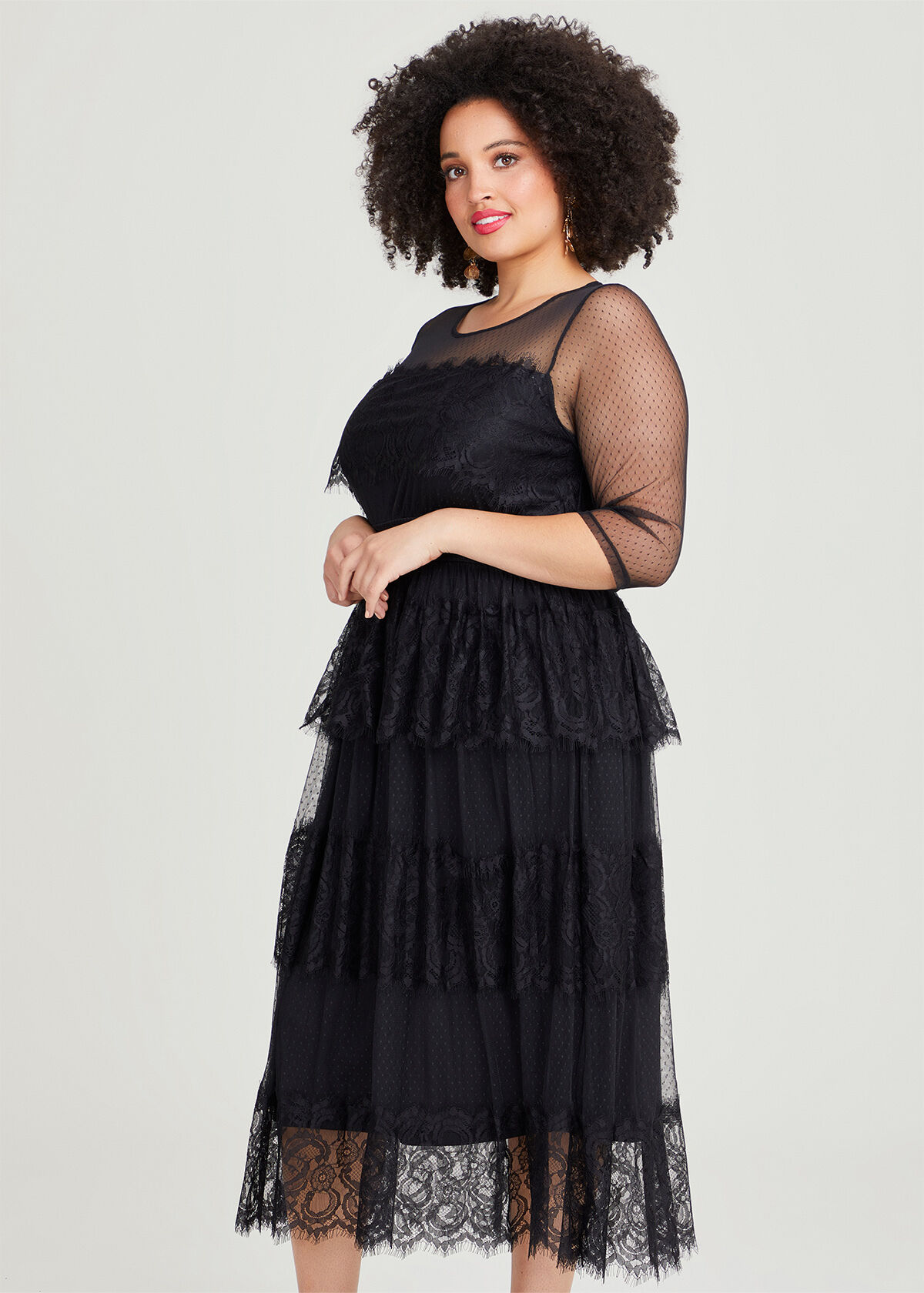 Black evening skirt plus size sales