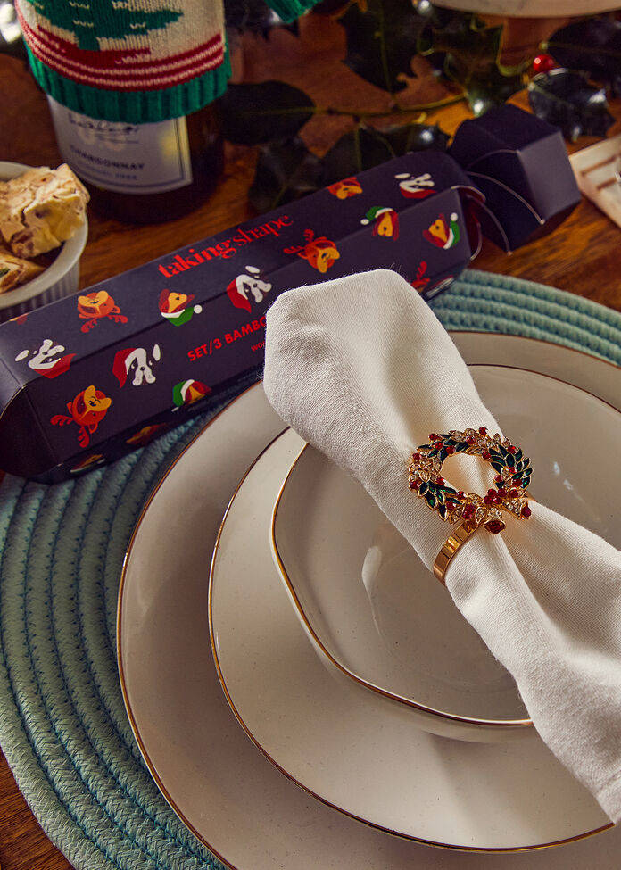 Shop Set of 6 Napkin Ring Holders Accessories Taking Shape AU