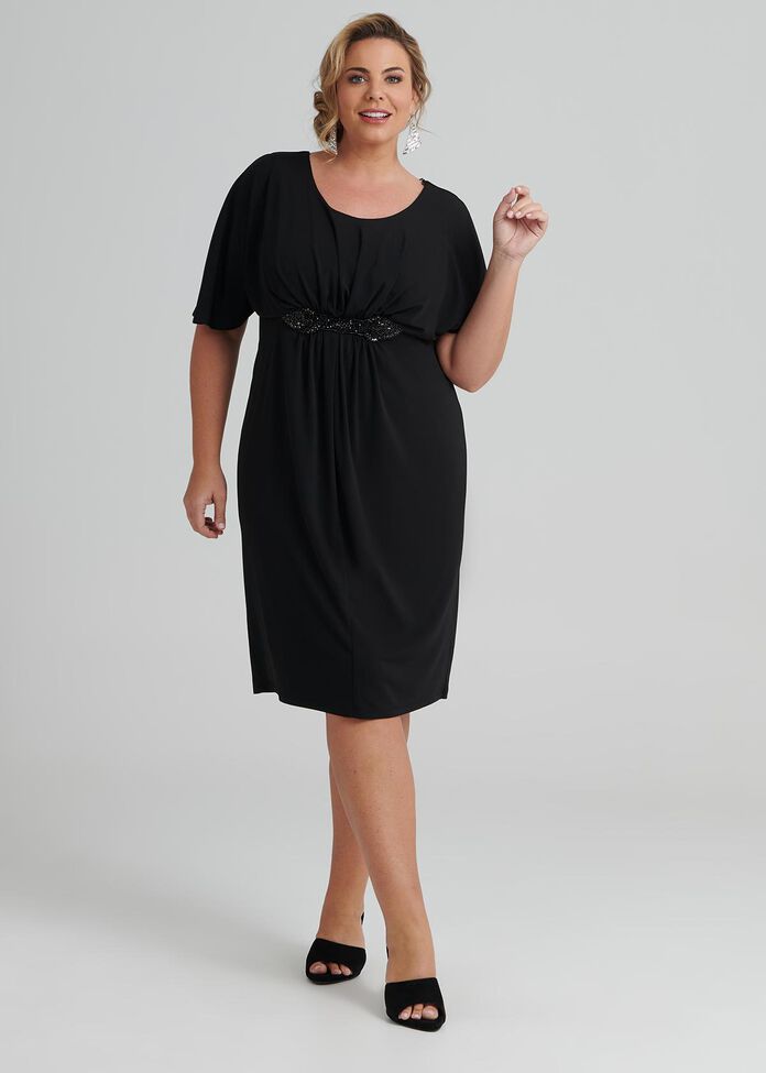 Goddess Knit Cocktail Dress, , hi-res