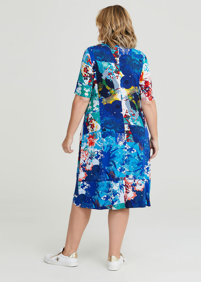 Shop Plus Size Bamboo Summer Break Dress in Multi Taking Shape AU