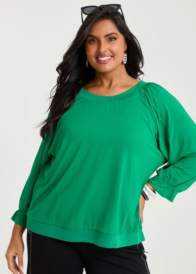 Plus Size Natural Lexi Top