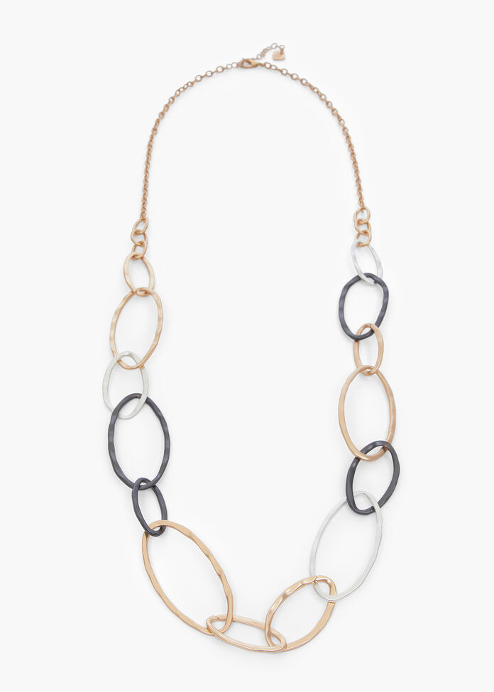Gemma Chain Links Necklace, , hi-res