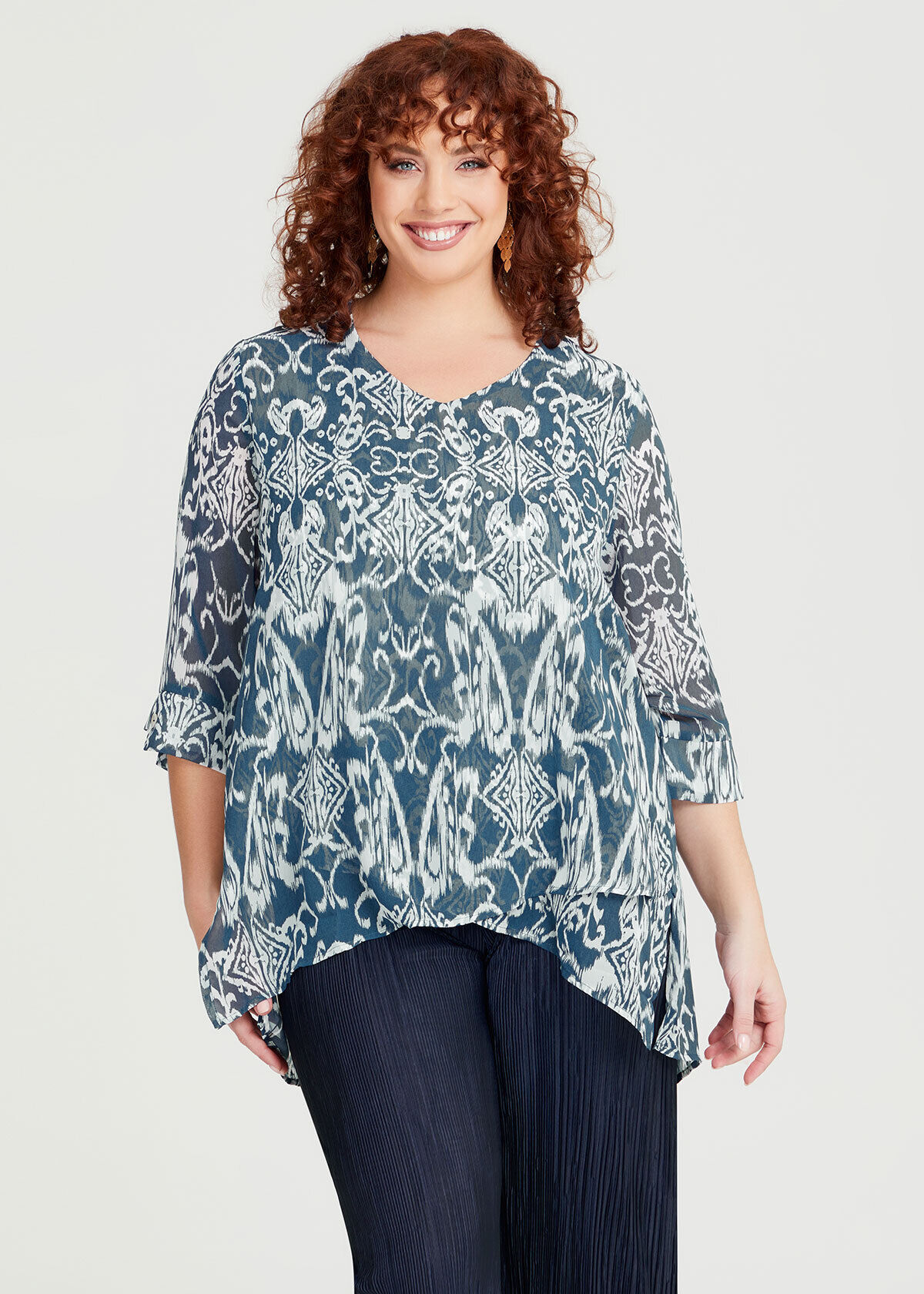 Chiffon swing top outlet