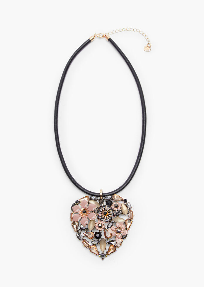 Jewel Heart Necklace, , hi-res