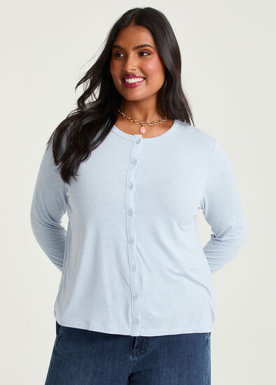 Plus Size Australian Wool Modal Cardigan