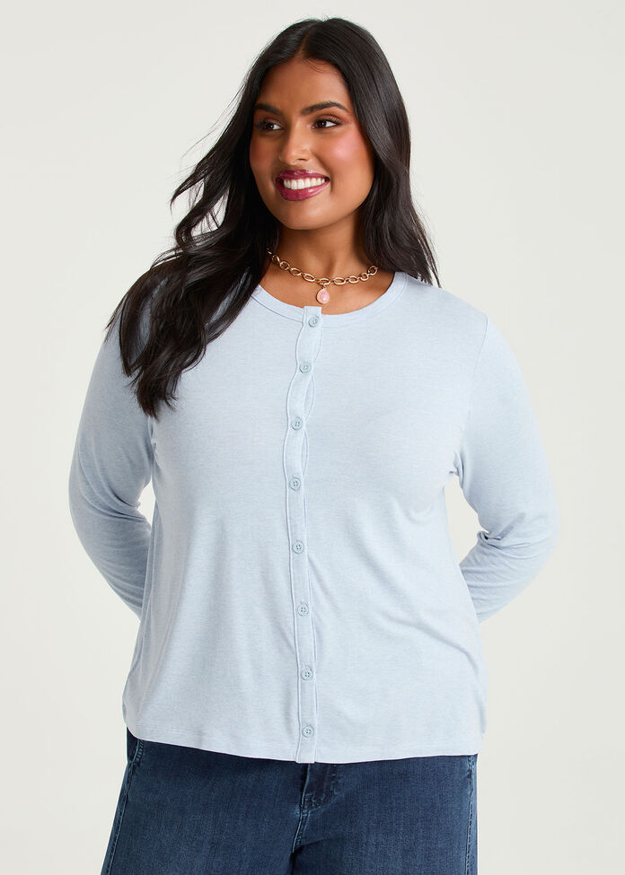 Australian Wool Modal Cardigan, , hi-res