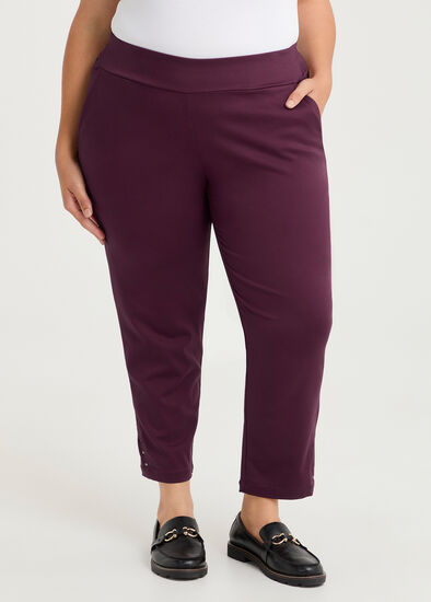 Plus Size Petite Medina Slim Leg Natural Pant