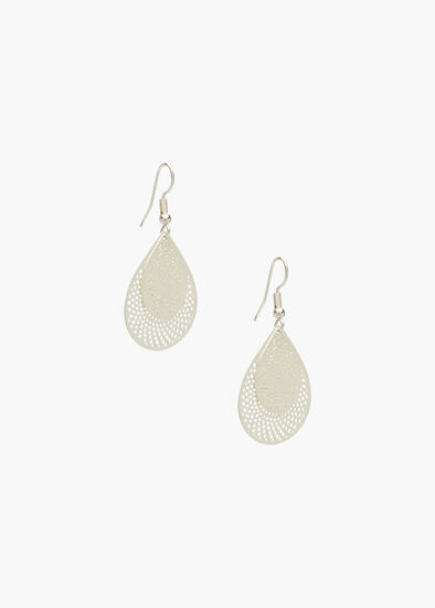 Natural Metal Filigree Earrings