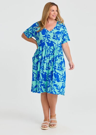 Plus Size Joy Printed Dress