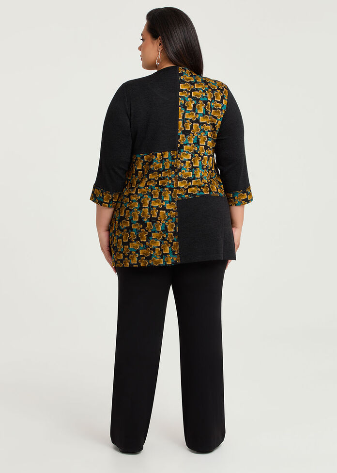 Jacquard Spliced Snug Tunic, , hi-res