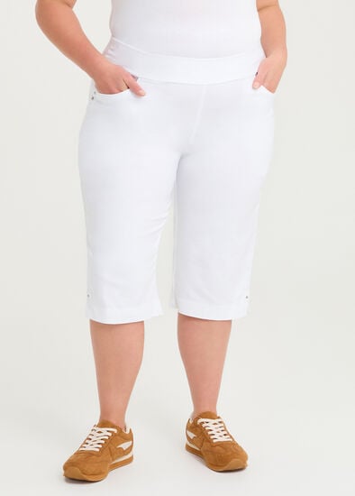 Plus Size Petite Editorial Pocket Long Short
