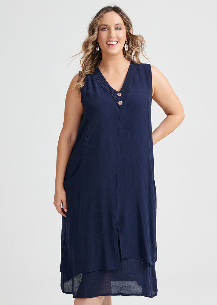 Shop Cali Dress in Navy, Sizes 12-30 | Taking Shape AU