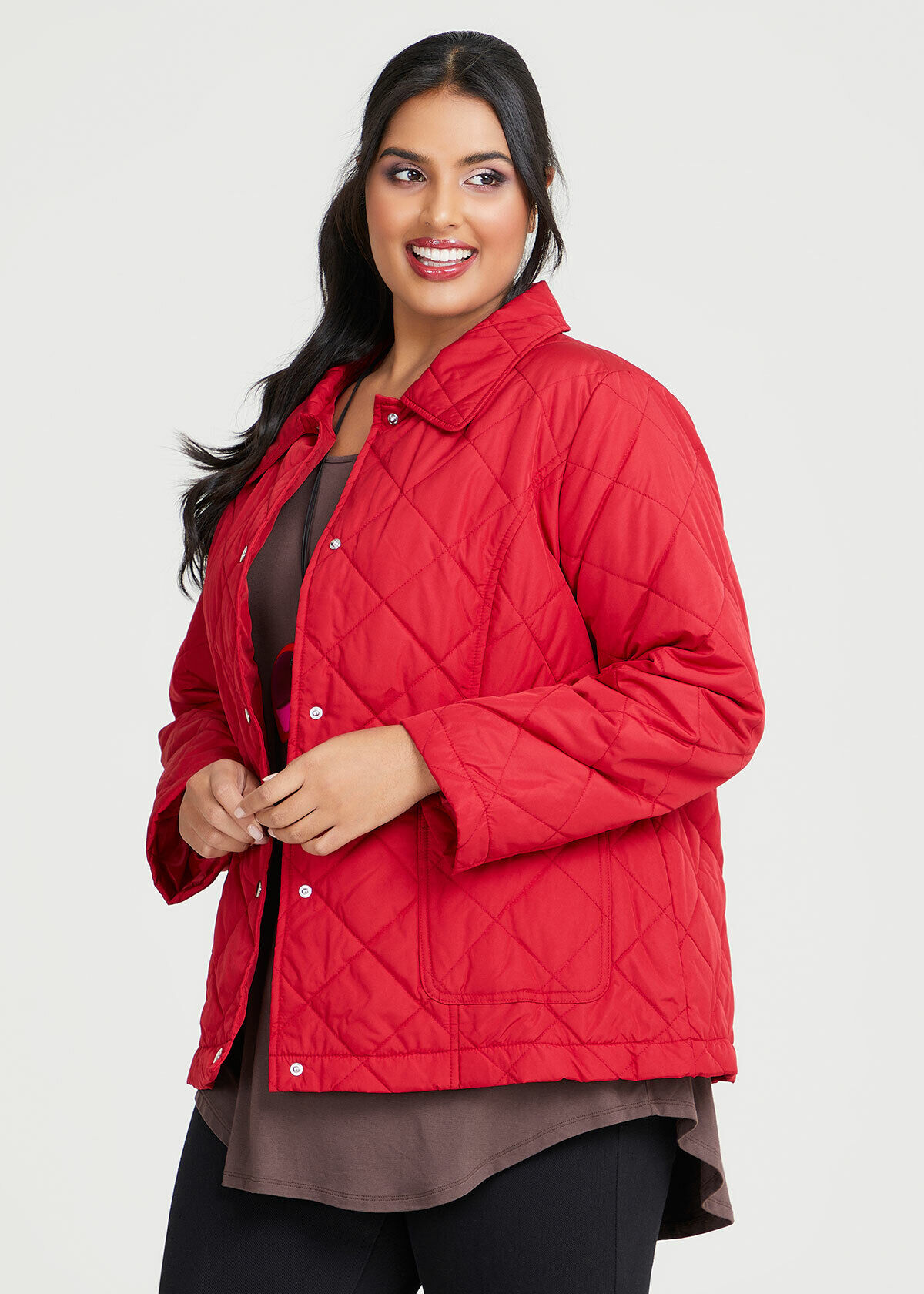 Plus size short puffer jacket on sale
