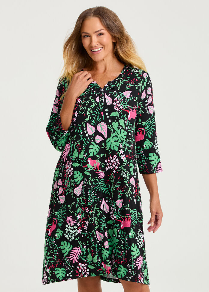 Bamboo Midnight Jungle Nightie, , hi-res