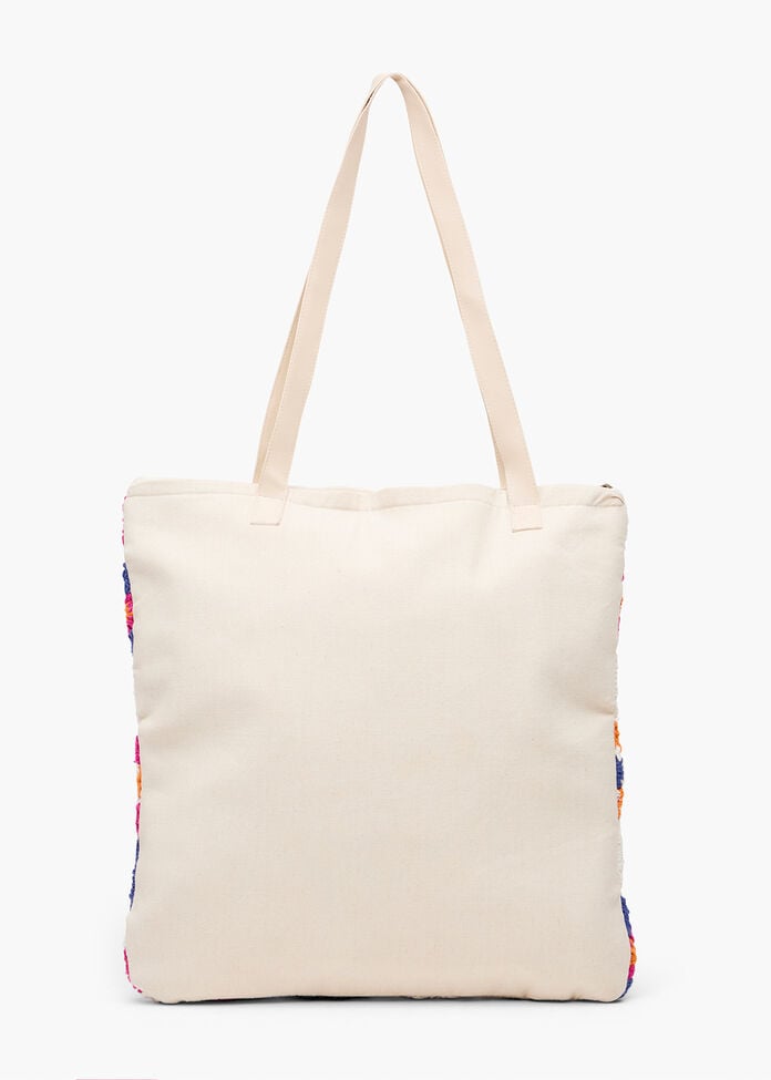 Crochet Flower Tote Bag, , hi-res