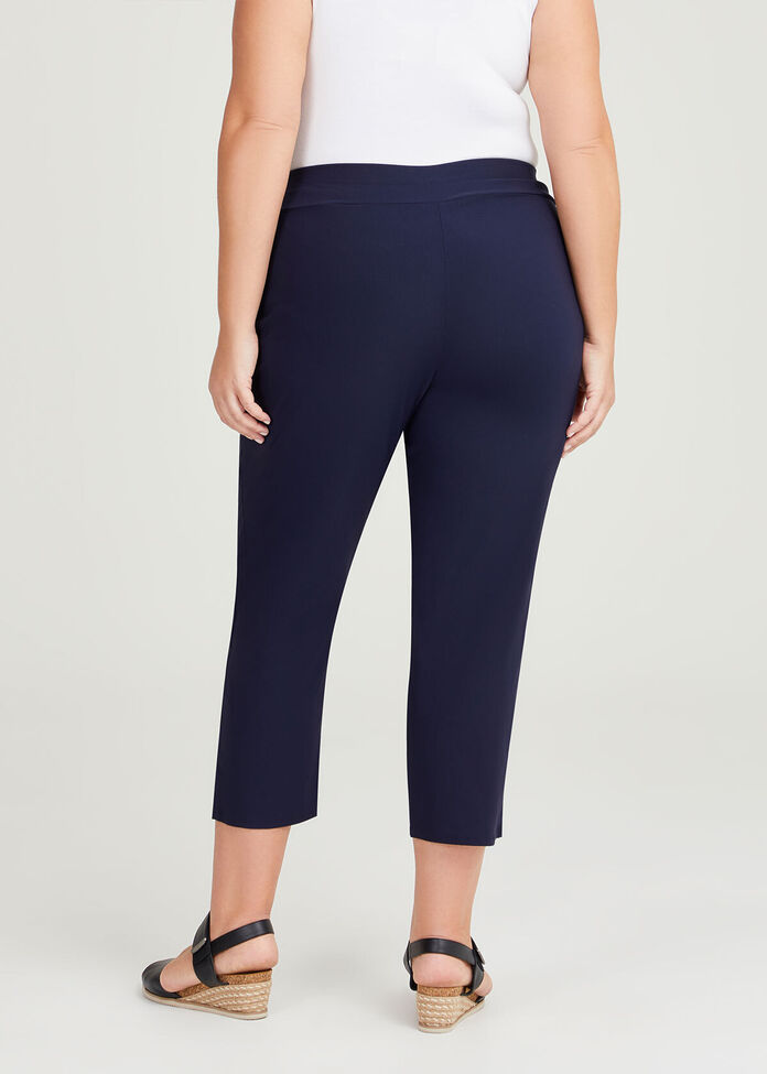 Shop Plus Size Bamboo Trapeze Crop Pant in Blue | Sizes 12-30 | Taking ...