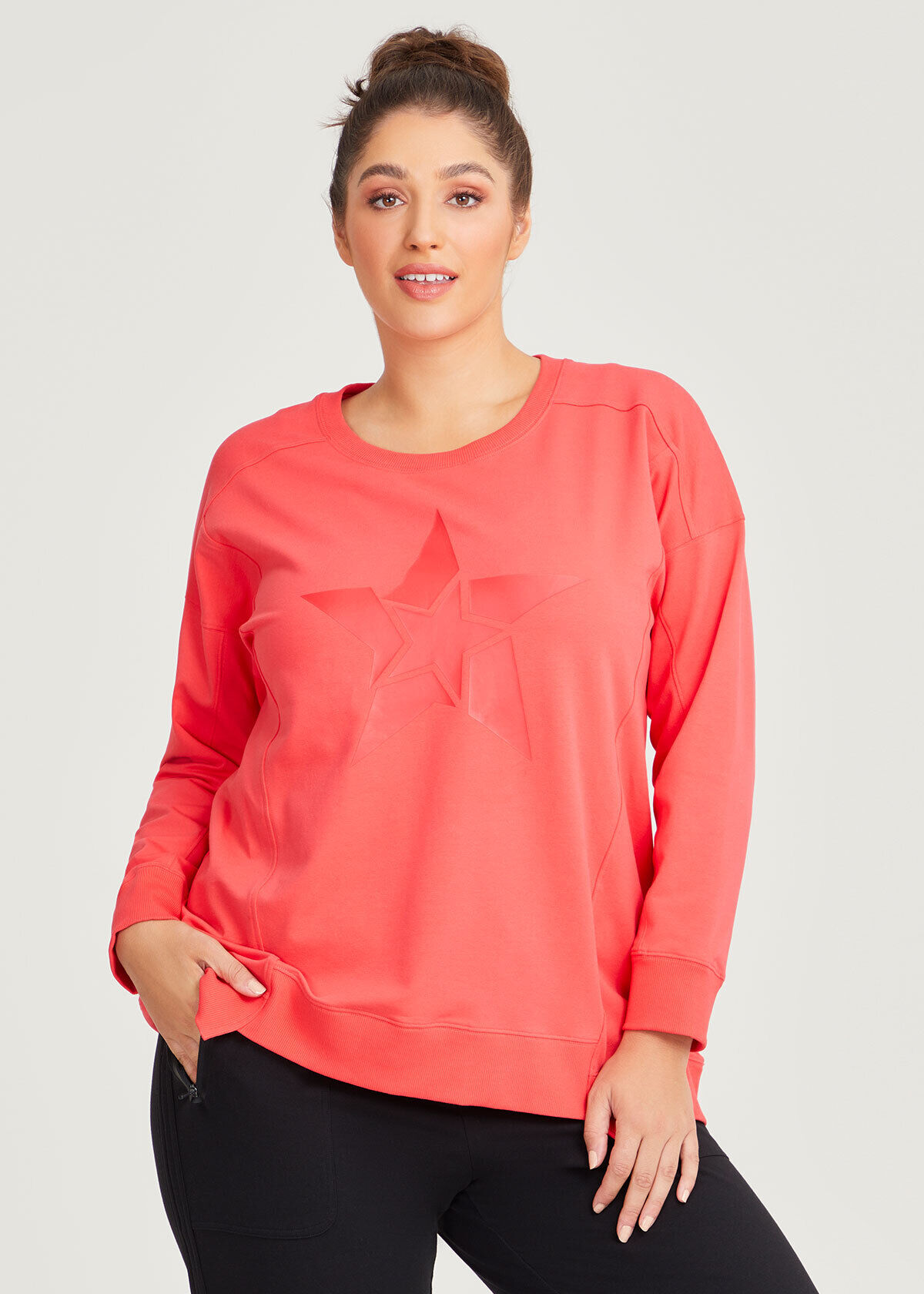 Women's plus cheap size activewear tops
