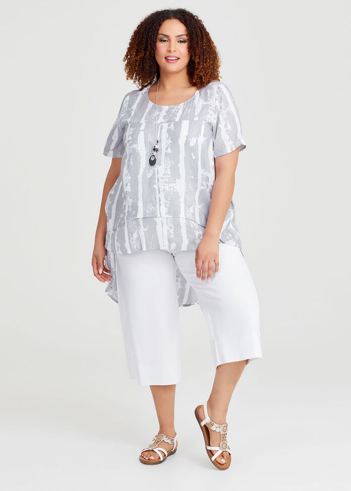Natural Carla Metallic Tunic, , hi-res