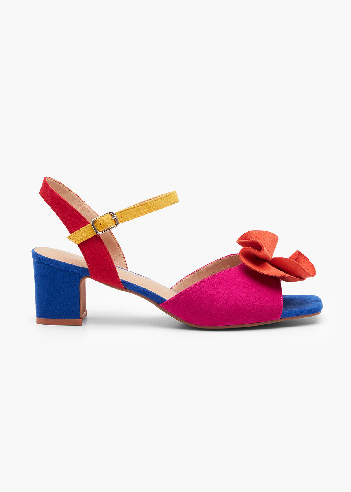 Shop Multi Flower Block Heel Comfortable Shoes Taking Shape AU
